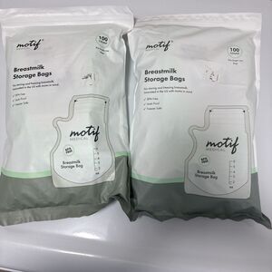 200 Motif Medical Breast Milk Storage Bags Lot Of  2 Packs 200 Total 8 oz Bags